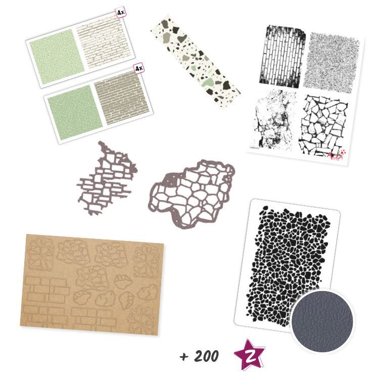 Set &#39;Mineralische Textur&#39;