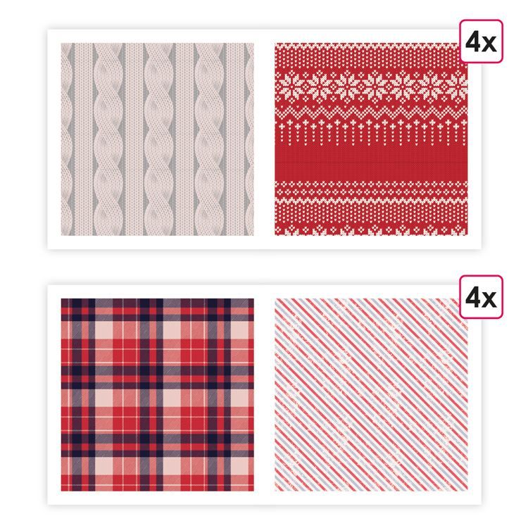 Designerpapier A4 &#39;Mein schönstes Weihnachten&#39; (8 Stk.)