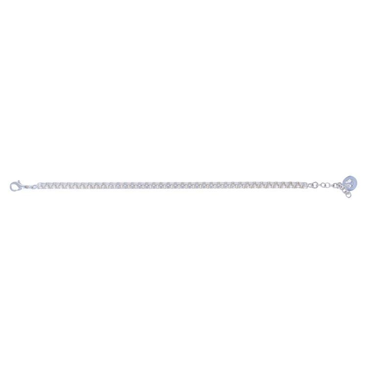 Bracelet maille carrée Ag