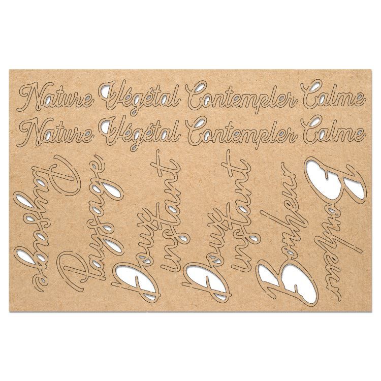 Kraft-Konturenfiguren &#39;Note végétale&#39; 🇫🇷