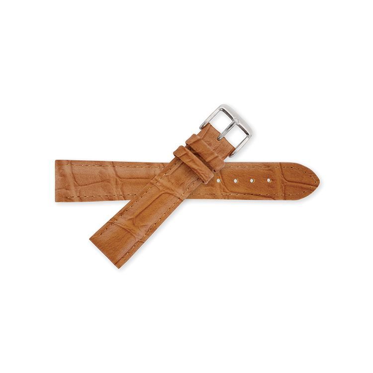 Bracelets montre camel en cuir Croco