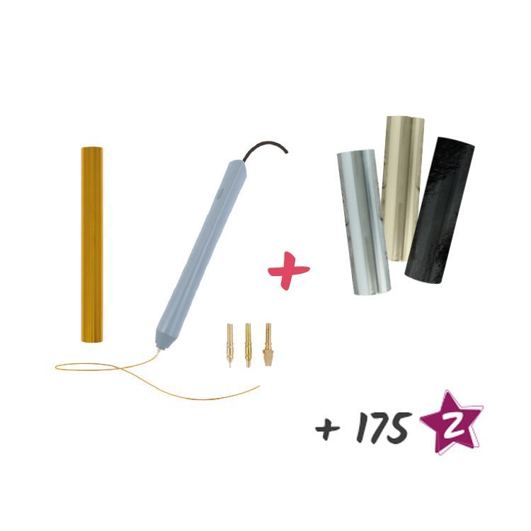 Set &#39;Vergoldungsstift + 2 Vergoldungsfolien&#39;