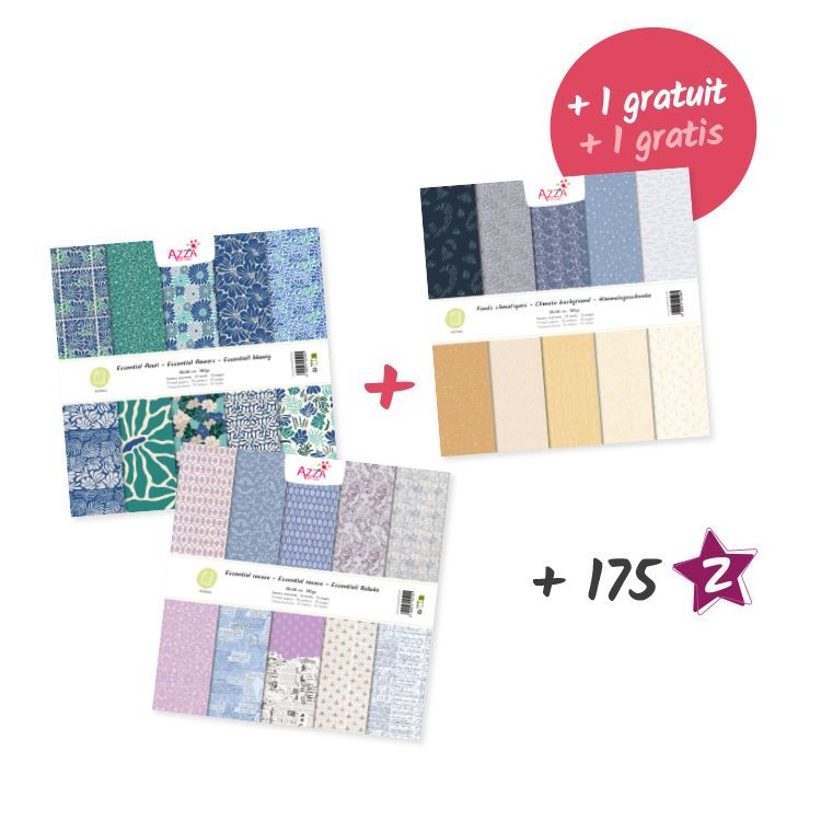 Set &#39;Designerpapierblöcke 2 + 1 gratis&#39;