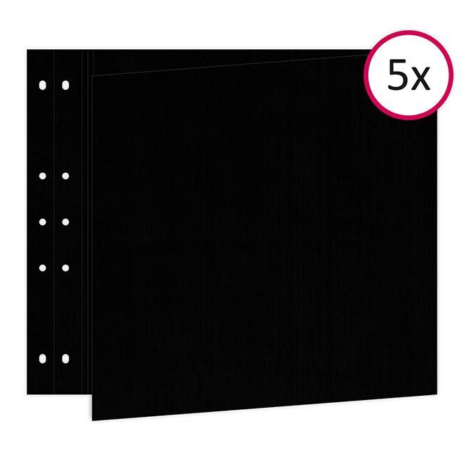 Reportage Seiten 30x60 &#39;Schwarz&#39; (5 Stk.)