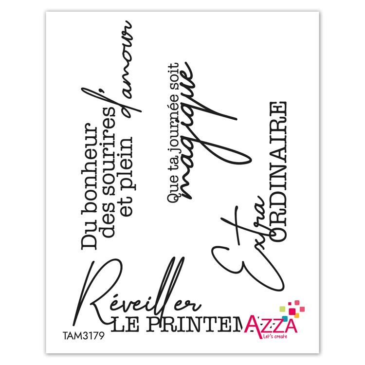 Rubinstempel &#39;Mots Mimosa&#39; 🇫🇷