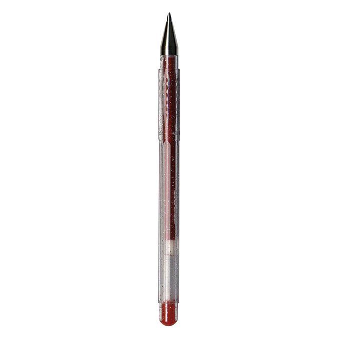 Stylo à bille pailleté Rouge