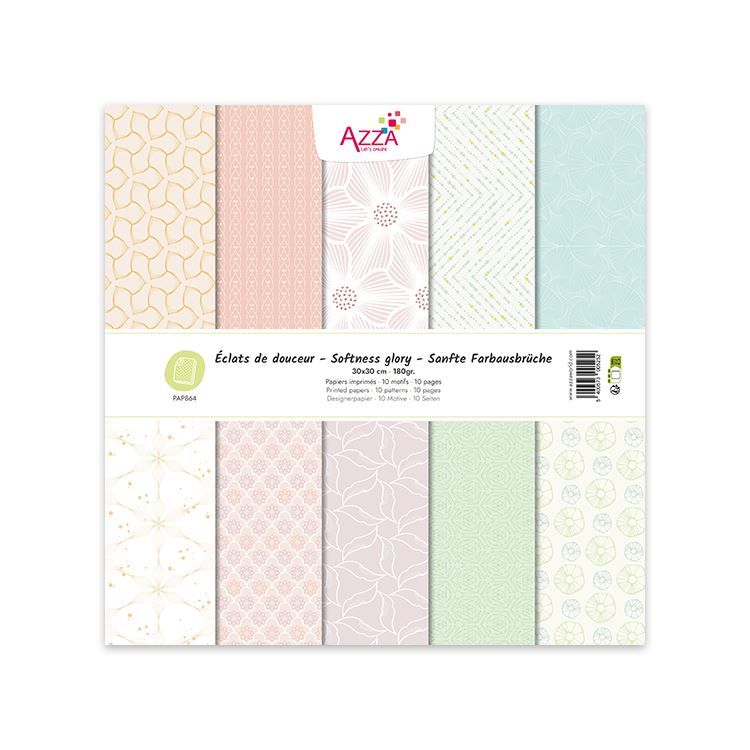 Designerpapierblock 30x30 &#39;Funken der Sanftheit&#39;