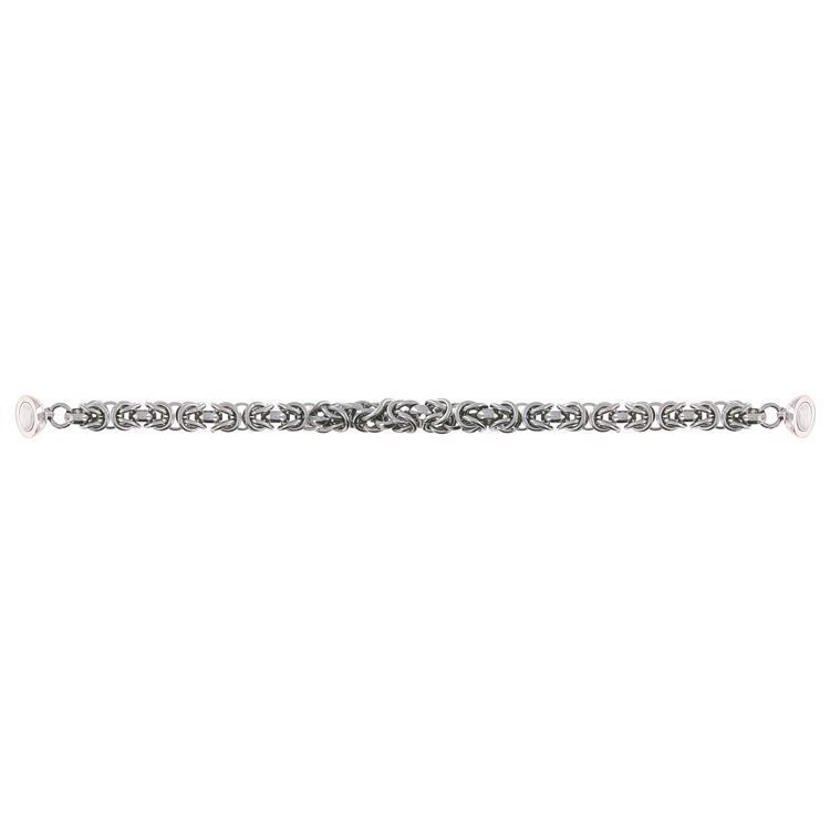 Bracelet magnétique chaine palmier argenté 19cm