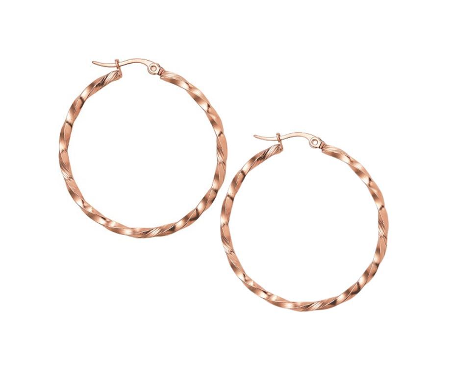 Boucles d&#39;oreilles Ronda rose (M)