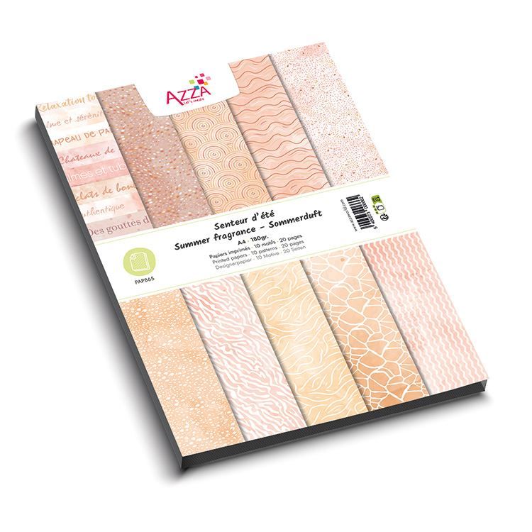 Designerpapierblock A4 &#39;Sommerduft&#39;