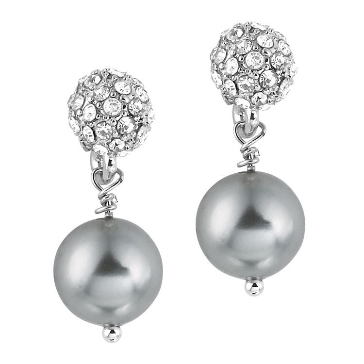 Boucles ELISE ARGENTE, nacre