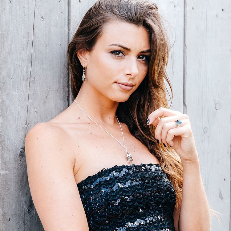 Boucles d&#39;oreilles Fée Cabochette argenté