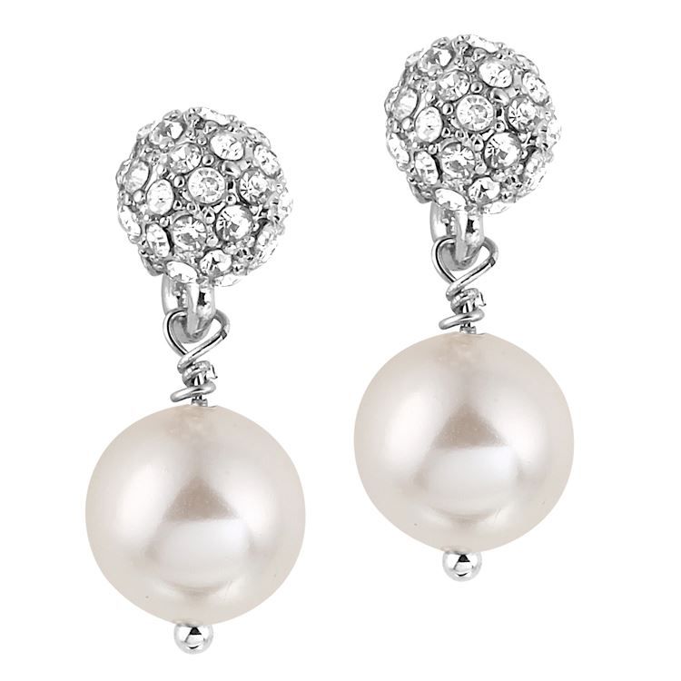 Boucles ELISE BLANC, nacre