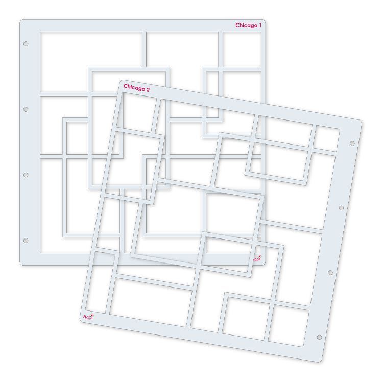 Fotoschablonen &#39;Chicago&#39; (30x60cm)