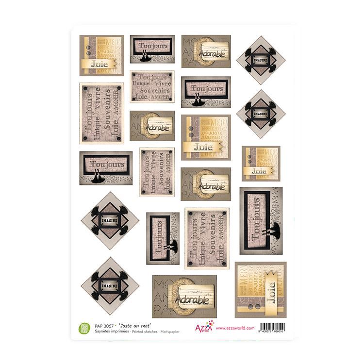 Motivpapier &#39;Nur ein Wort&#39;