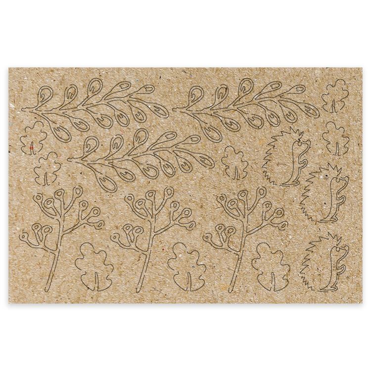 Kraft-Konturenfiguren &#39;Herbstliche Poesie’