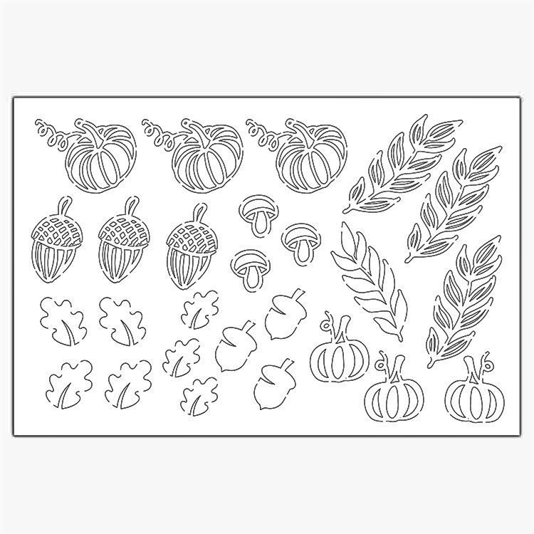 Konturenfiguren ‘Herbstliche Poesie’