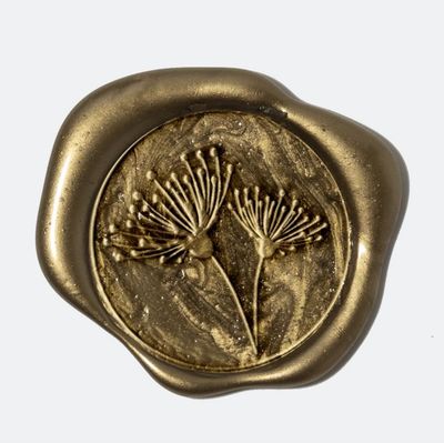 Wachssiegel &#39;Getrocknete Blumen’ (25mm)