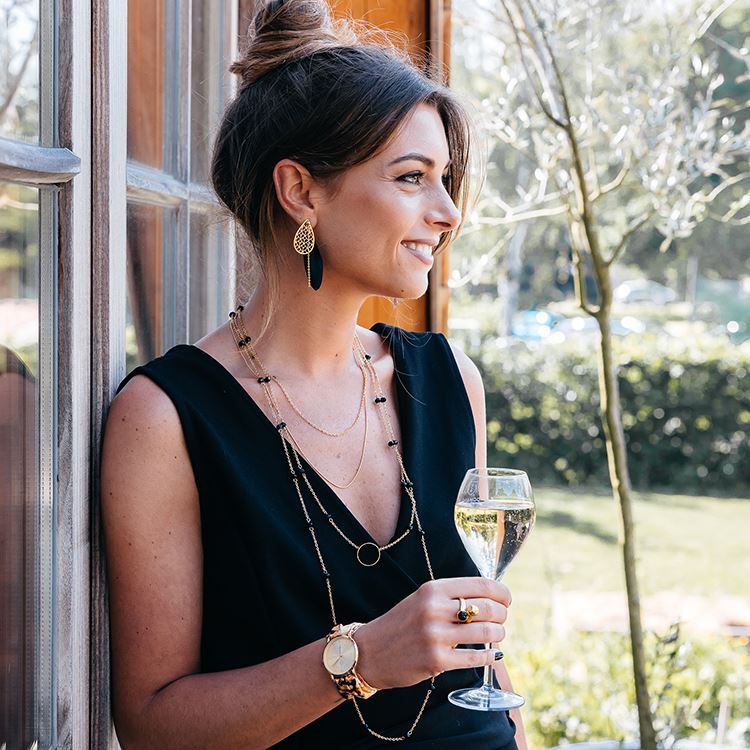 Garance-Kette in Schwarz