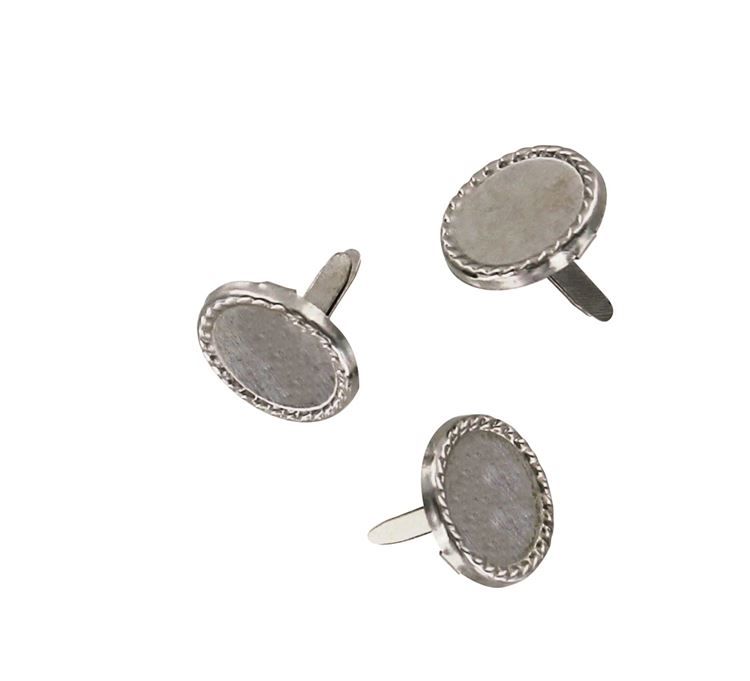 Musterbeutelklammern Dekor &#39;Silber&#39; (10 Stk.)