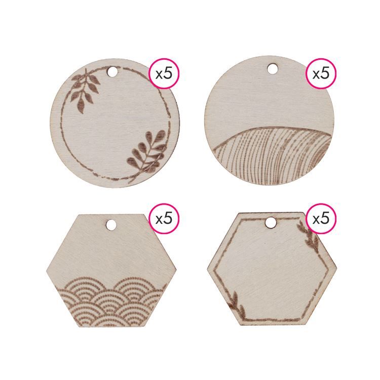 Holzetiketten ‘Runde