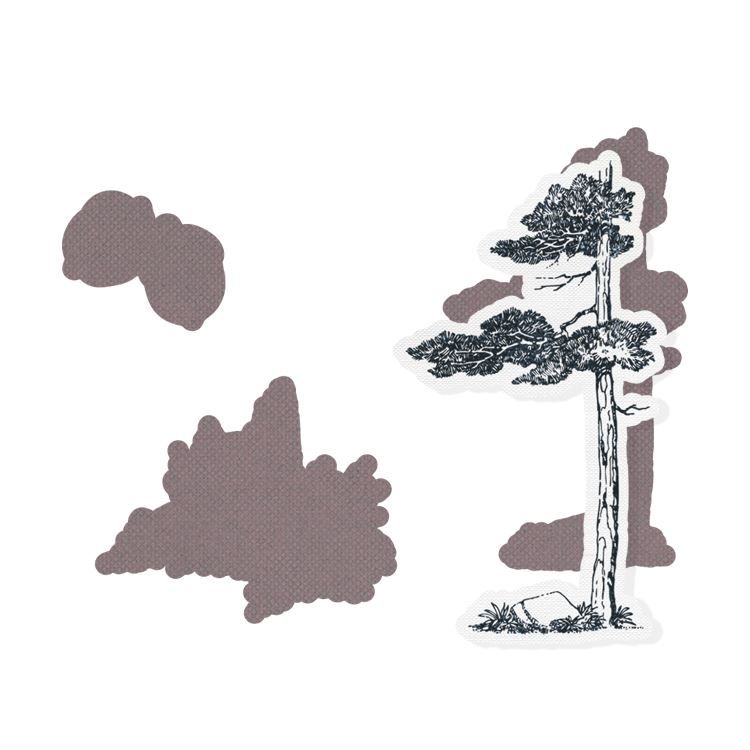 Matrices de découpe &#39;Boisé&#39; (contour)