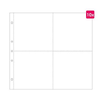 10 Einsteckhüllen (30x30) - 4 Fächer 10 Einsteckhüllen (30x30) - 4 Fächer