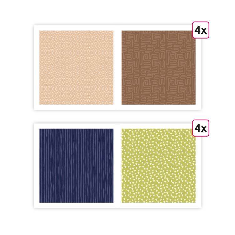 Designerpapier A4 ‘Diashow’ (8 Stk.)