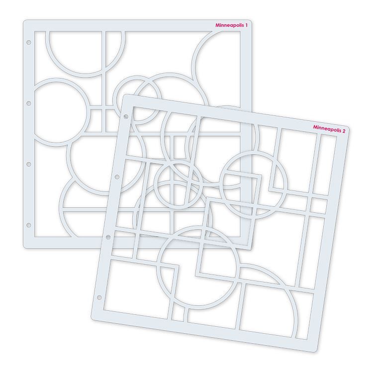 Fotoschablonen &#39;Minneapolis&#39; (30x30 cm)