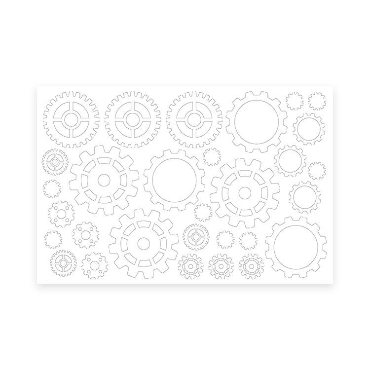 Konturenfiguren &#39;Zahnräder&#39;