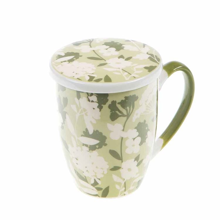 Teebecher mit Sieb &quot;Landhaus&quot;