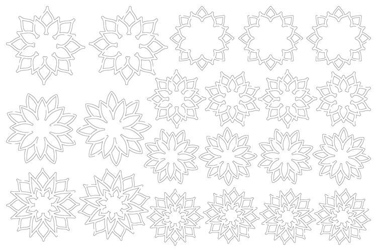 Konturenfiguren &#39;Künstlerische Symbole&#39;