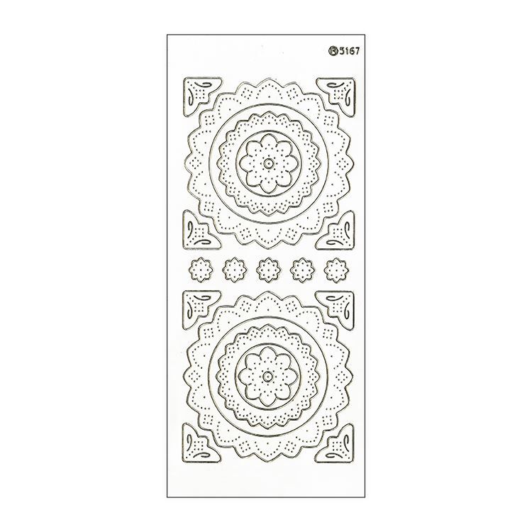 Konturenaufkleber ‘Künstlerische Symbole’