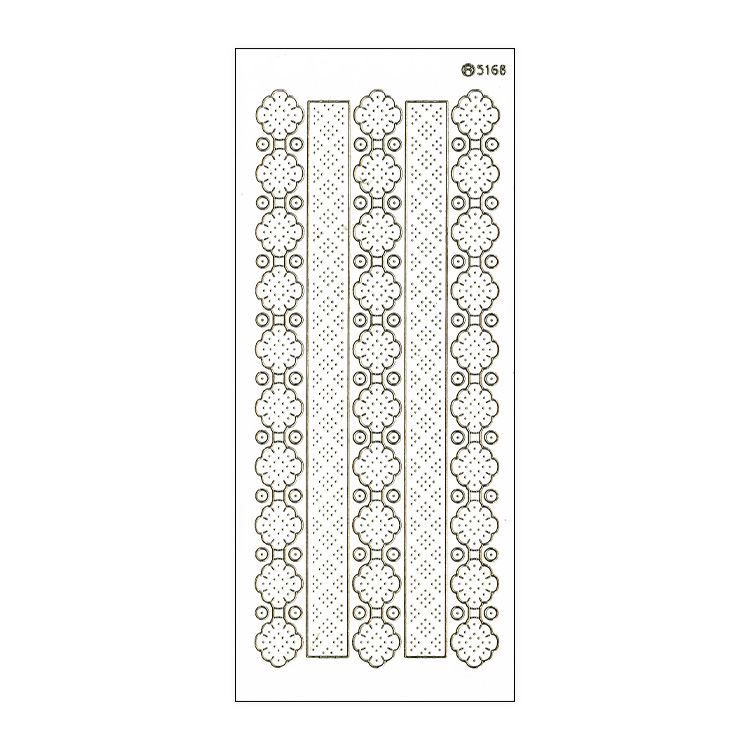 Konturenaufkleber ‘Zierstreifen Künstlerische Symbole’