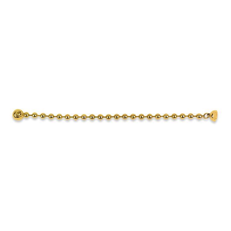 Bracelet magnétique fine bille doré 18K-19cm