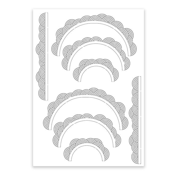 XL Konturenfiguren ‘Arkaden’ (A4)