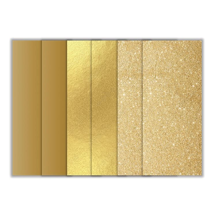 Selbstklebende Vinylfolien &#39;Gold&#39; (6 Stk.)