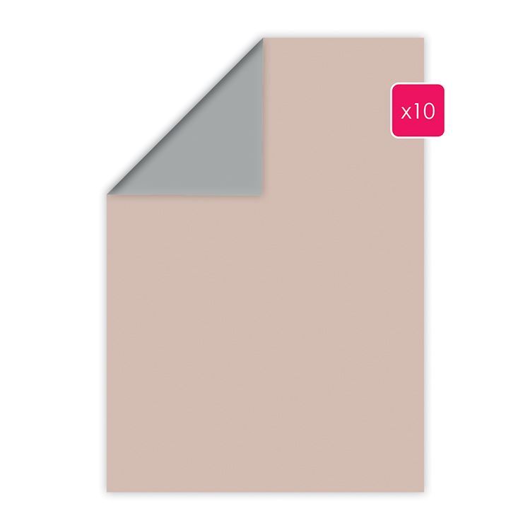 Duopapier A4 &#39;Muskat - Stahl&#39; (10 Stk.)