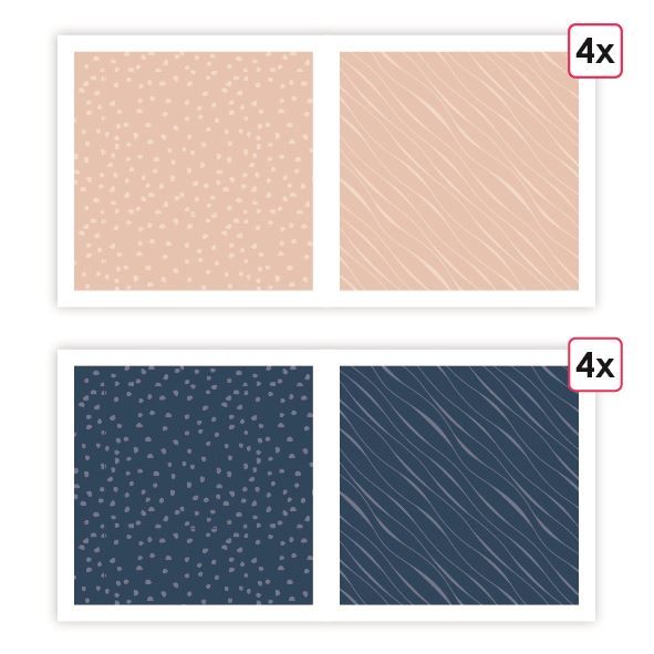 Designerpapier A4 ‘Essentiell Zimt’ (8 Stk.)