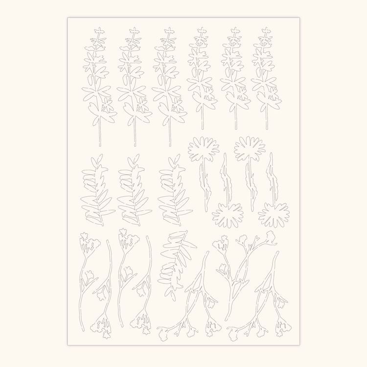 Konturenfiguren A4 &#39;Etamine&#39;