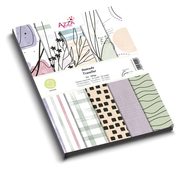 Designerpapierblock A4 &#39;Nomade&#39;