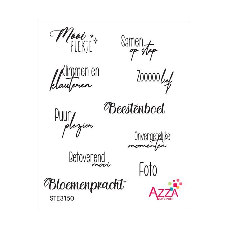 Rubinstempel &#39;Worte Niederländisch&#39;