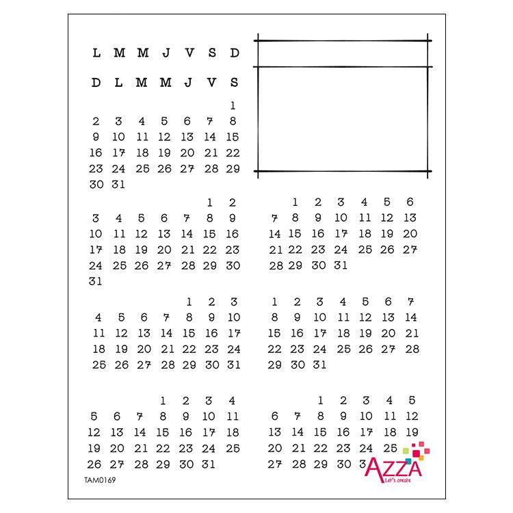 Diamantstempel &#39;Kleiner Kalender&#39;