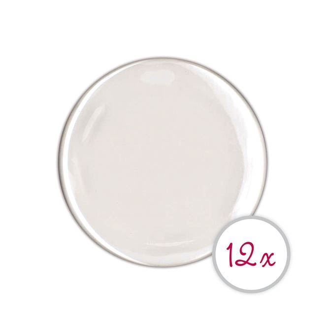 Transparente Harzkuppeln &#39;Kreis 4 cm&#39; (12 Stk.)