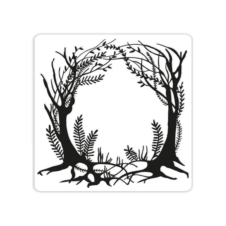 Prägeform &#39;Bewaldet&#39; (15x15cm)