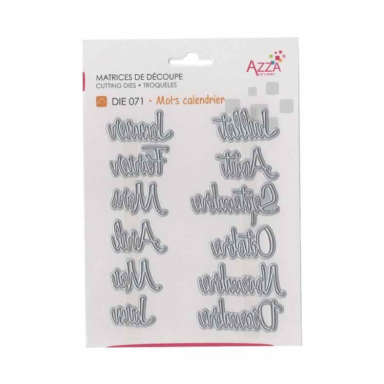 Matrices de découpe &#39;Mots calendrier&#39; 🇫🇷