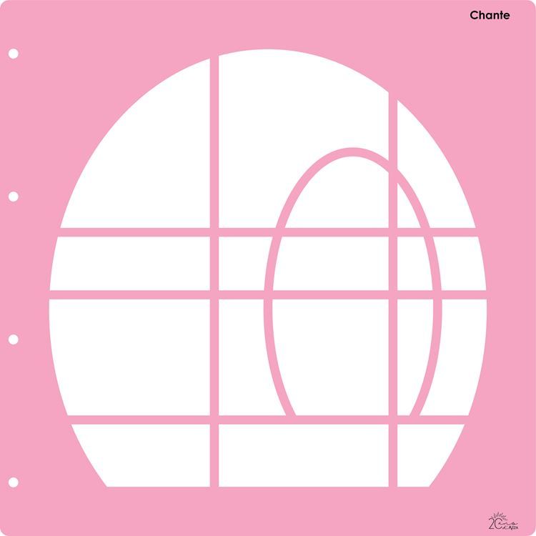 Fotoschablone Kollektor &#39;Chante&#39; (30x30 cm)