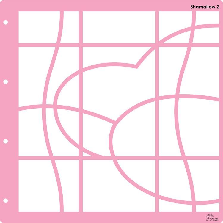 Fotoschablone Kollektor &#39;Shamallow 2&#39; (30x30 cm)