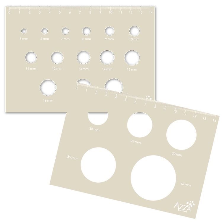 Dekorschablonen ‘Kreise’ (2 Stk.)