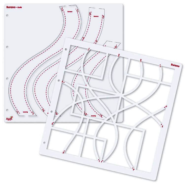 Gemischte Fotoschablonen &#39;Burano&#39; (30x30cm)